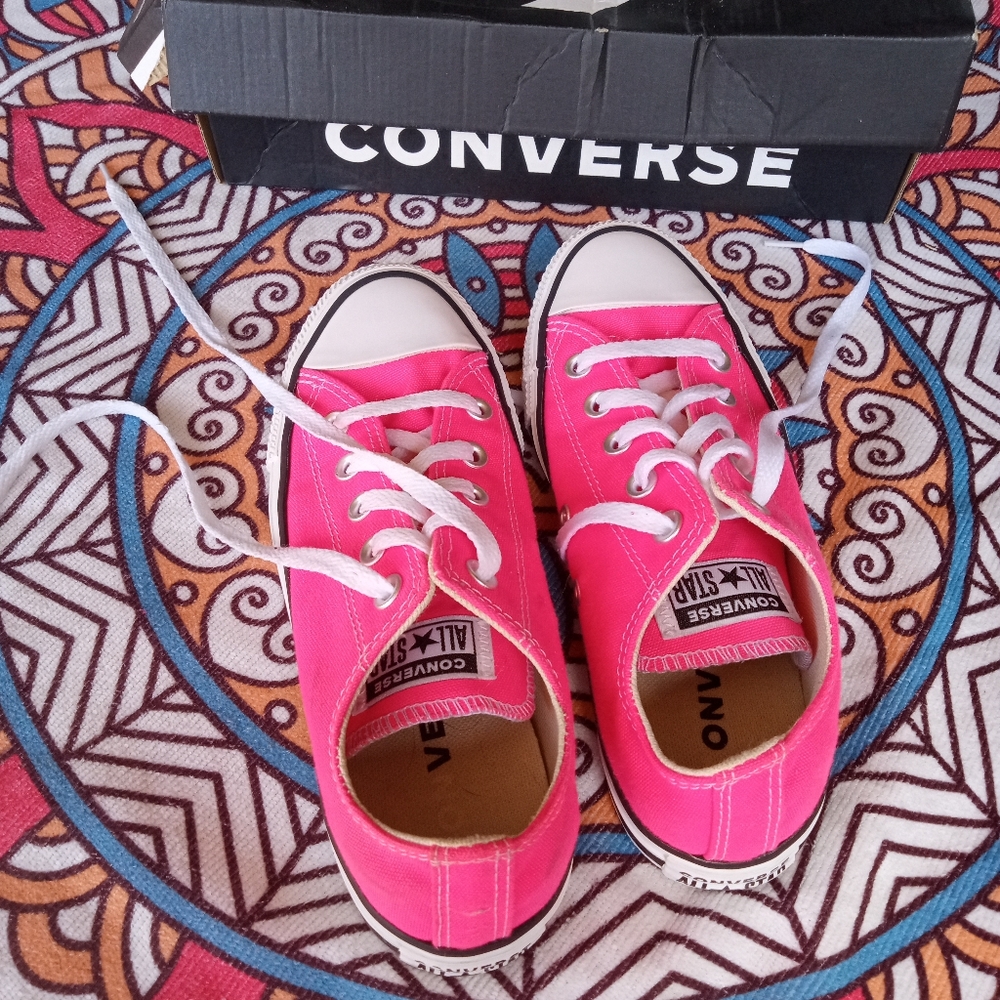 Neon Pink Converse